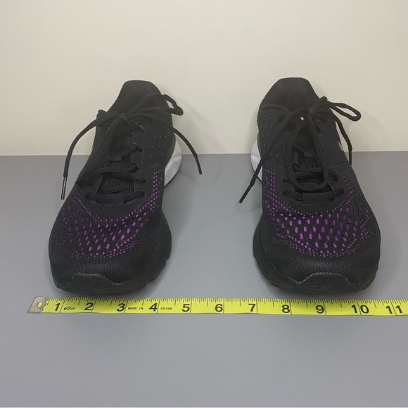 Under Armour UA Charged Rebel Running Sneakers Women’s Size 8.5 Black/Purple - Picture 6 of 12